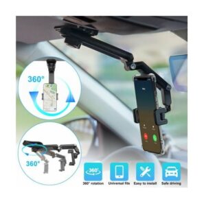 1080-Rotation-Car-Sun-Visor-Cell-Phone-Holder