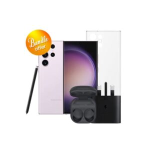Galaxy-S23-Ultra-5G-256GB-Galaxy-Buds2-Pro-25W-Adapter-Clear-Case-Screen-Protector-Bundle-Offer