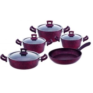 Hascevher-Granit-9Pcs-Cookware-Set