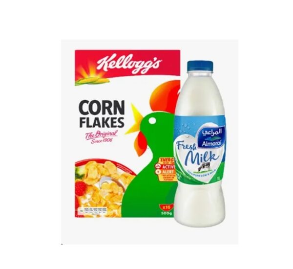 Kelloggs-Corn-Flakes-500gAlmarai-Full-Fat-Milk-1L