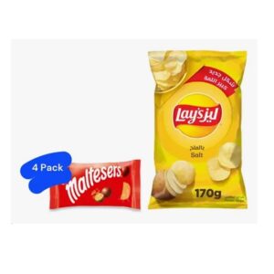 Maltesers-Chocolate-37g-x-4-Pcs-Lays-Salt-170g