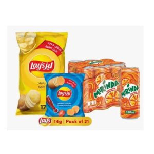 Mirinda-Orange-330mlx6-Lays-Salt-170g-Lays-Ketchup-14gx21