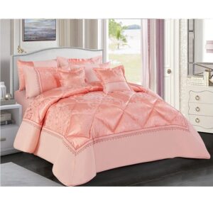 Stargold-Lace-Jackquard-Comforter-8-Pcs-Set-SG-CJL2001-Rose