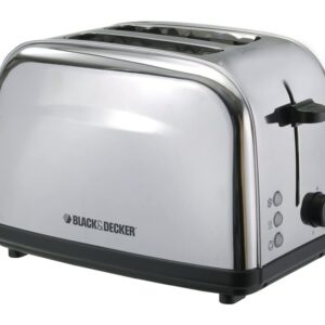 BLACK+DECKER-ET222-1050W-2-Slice-Stainless-Steel-Toaster-220V