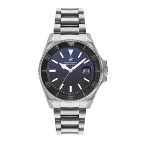 Beverly-Hills-Polo-Club-BP3125X-390-Mens-Analog-Watch-Blue-Dial-Stainless-Steel-Strap