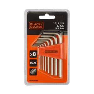 Black-Decker-BDHT81593-Steel-Hexkey-8-Pieces-Set