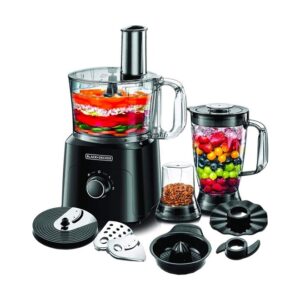 Black+Decker-FX775-B5-750W-34-Functions-5-In-1-Food-Processor-With-Chopper-Blender-Grinder-Citrus-Juicer-_-Dough-Maker-Black