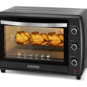 Black+Decker-TRO70RDG-B5-70-Litres-Double-Glass-Toaster-Oven-with-Rotisserie-Black