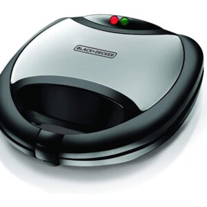 Black+Decker-TS2020-2-Slot-Non-Stick-Sandwich-Maker-with-Grill-Plate-Black