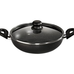 Butterfly-Granza-Kadai-With-Glass-Lid-280-mm