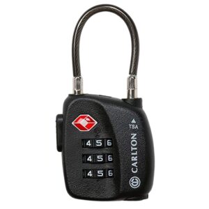 Carlton-CABLELOCK-TSA-Luggage-Lock-Black