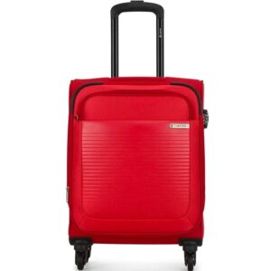 Carlton-COOPER54RD-54cm-Cooper-4-Wheel-Spinner-Soft-Top-Cabin-Size-Trolley-Red