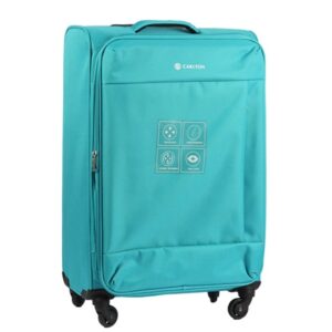 Carlton-Elante-58cm-4-Wheel-Soft-Top-Cabin-Luggage-Trolley-Turquoise