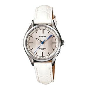 Casio-LTP-E104L-7AVDF-Women-s-Watch-Analog-White-Dial-White-Leather-Band