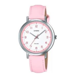 Casio-LTP-E139L-4BVDF-Women-s-Watch-Analog-White-Dial-Pink-Leather-Band