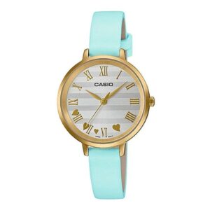 Casio-LTP-E160GL-2ADF-Women-s-Watch-Analog-White-Dial-Blue-Leather-Band