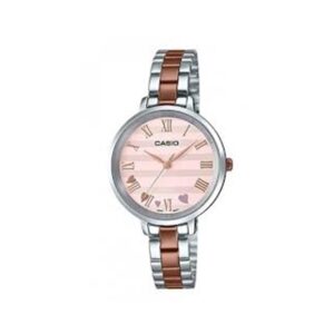 Casio-LTP-E160RG-4ADF-Women-s-Watch-Analog-White-Dial-Silver-Rose-Gold-Stainless-Band
