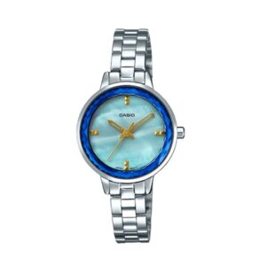 Casio-LTP-E162D-2ADF-Women-s-Watch-Analog-Blue-Dial-Silver-Stainless-Band