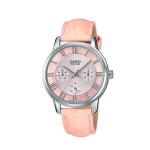 Casio-LTP-E315L-4AVDF-Women-s-Watch-Analog-Pink-Dial-Pink-Leather-Band