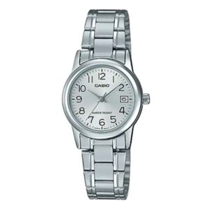 Casio-LTP-V002D-7BUDF-Women-s-Watch-Analog-White-Dial-Silver-Stainless-Band