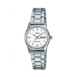 Casio-LTP-V006D-7B2UDF-Women-s-Watch-Analog-White-Dial-Silver-Stainless-Band