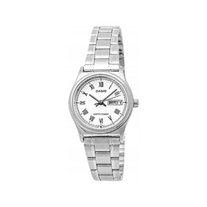 Casio-LTP-V006D-7BUDF-Women-s-Watch-Analog-White-Dial-Silver-Stainless-Band