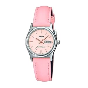 Casio-LTP-V006L-4BUDF-Women-s-Watch-Analog-Pink-Dial-Pink-Leather-Band