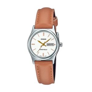 Casio-LTP-V006L-7B2UDF-Women-s-Watch-Analog-White-Dial-Brown-Leather-Band