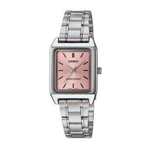 Casio-LTP-V007D-4EUDF-Women-s-Watch-Analog-Pink-Dial-Silver-Stainless-Band