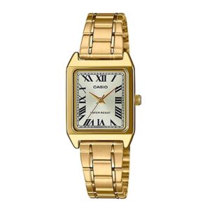Casio-LTP-V007G-9BUDF-Women-s-Watch-Analog-Silver-Dial-Gold-Stainless-Band