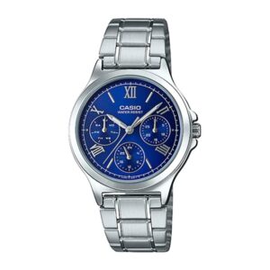 Casio-LTP-V300D-2A2UDF-Women-s-Watch-Analog-Blue-Dial-Silver-Stainless-Band