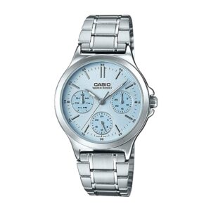 Casio-LTP-V300D-2AUDF-Women-s-Watch-Analog-Blue-Dial-Silver-Stainless-Band