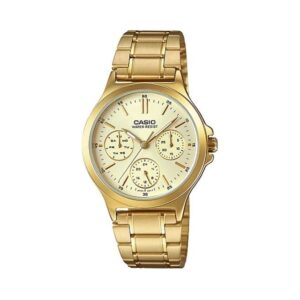 Casio-LTP-V300G-9AUDF-Women-s-Watch-Analog-Gold-Dial-Gold-Stainless-Band