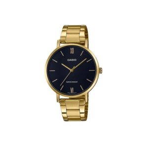 Casio-LTP-VT01G-1BUDF-Women-s-Watch-Analog-Black-Dial-Gold-Stainless-Band
