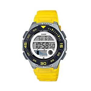 Casio-LWS-1100H-9AVDF-Women-s-Watch-Digital-Grey-Dial-Yellow-Resin-Band