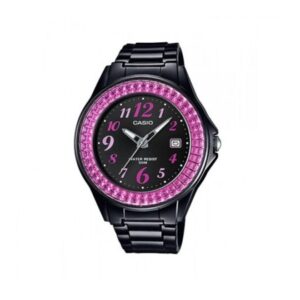 Casio-LX-500H-1BVDF-Women-s-Watch-Analog-Pink-Dial-Black-Resin-Band
