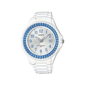Casio-LX-500H-2BVDF-Women-s-Watch-Analog-Silver-Blue-Dial-White-Resin-Band