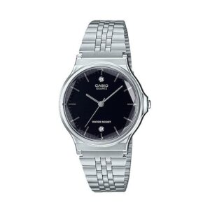Casio-MQ-1000D-1A2DF-Men-s-Watch-Analog-Black-Dial-Silver-Stainless-Band