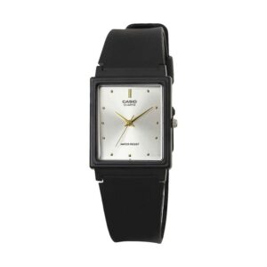 Casio, MQ-38-7ADF, Mens Watch Analog, Silver Dial Black Resin Band