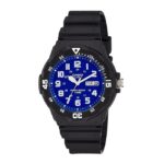 Casio, MRW-200H-2B2VDF, Mens Watch Analog, Blue Dial Black Resin Band