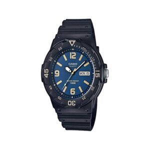 Casio, MRW-200H-2B3VDF, Mens Watch Analog, Blue Dial Black Resin Band