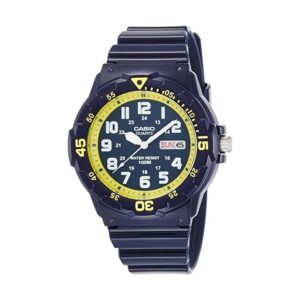 Casio, MRW-200HC-2BVDF, Mens Watch Analog, Black Dial Black Resin Band