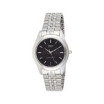 Casio, MTP-1129A-1ARDF, Mens Watch Analog, Black Dial Silver Stainless Band