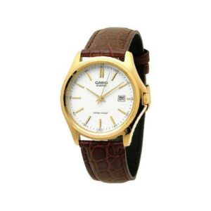 Casio-MTP-1183Q-7ADF-Men-s-Watch-Analog-White-Dial-Brown-Leather-Band