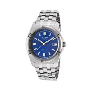 Casio-MTP-1213A-2AVDF-Men-s-Watch-Analog-Blue-Dial-Silver-Stainless-Band