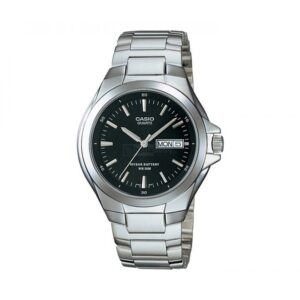 Casio-MTP-1228D-1AVDF-Men-s-Watch-Analog-Black-Dial-Silver-Stainless-Band