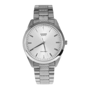 Casio-MTP-1274D-7ADF-Men-s-Watch-Analog-White-Dial-Silver-Stainless-Band