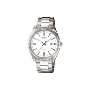 Casio-MTP-1302D-7A1VDF-Men-s-Watch-Analog-White-Dial-Silver-Stainless-Band