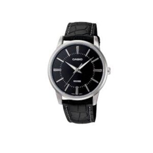 Casio-MTP-1303L-1AVDF-Men-s-Watch-Analog-Black-Dial-Black-Leather-Band