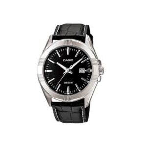 Casio-MTP-1308L-1AVDF-Men-s-Watch-Analog-Black-Dial-Black-Leather-Band